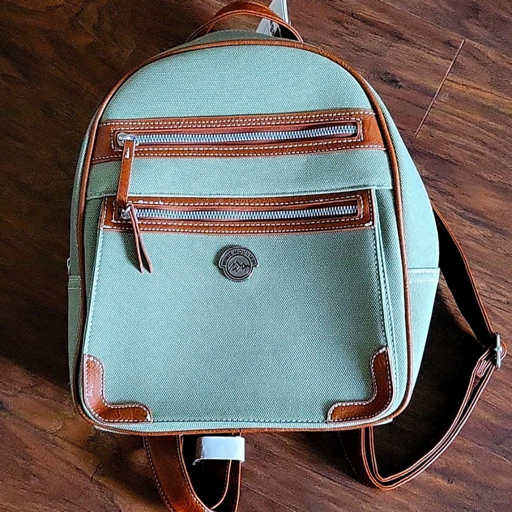White Moutain vegan leather nackpack